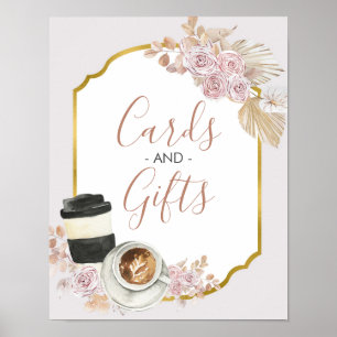 Boho Love är sött Bröllopsdusch Kort & Gåvor Pos Poster