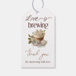 Boho Love brygger Floral bröllopsduschbrunch Presentetikett