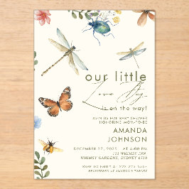 Boho Love Bug Insekter Trollslända baby shower 