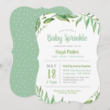 Boho Lövs Baby Sprinkle-inbjudan