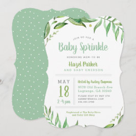 Boho Lövs Baby Sprinkle-inbjudan Inbjudningar