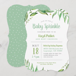 Boho Lövs Baby Sprinkle-inbjudan Inbjudningar