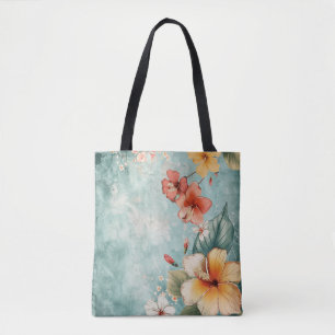 Boho Lugn Tropisk Blomma Tygkasse