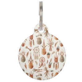 Boho Macrame Easter Pet ID Tag Woven Eggs Djurbricka