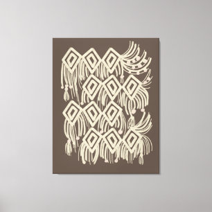 Boho Macrame Hängande Målning Canvastryck
