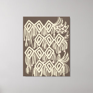 Boho Macrame Hanging Painting Canvastryck