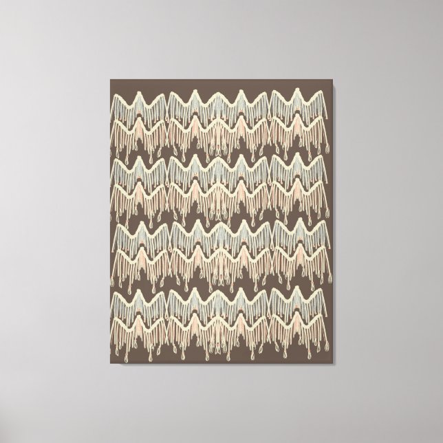 Boho Macrame-målning Doodle-konst Canvastryck (Framsida)