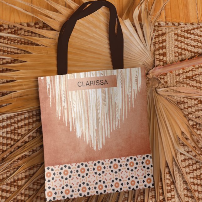 Boho Macrame Southwest Bachelorette Tygkasse (Skapare uppladdad)