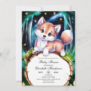 Boho Magic Varg Baby Shower Inbjudningar