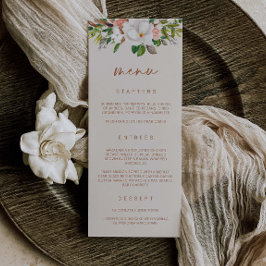 Boho Magnolia Menu Bröllop Möhippa Meal L201 Meny