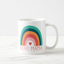 Boho Mama Regnbåge Moderna Ljus Färg Trendigt