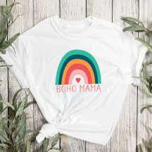 Boho Mama Regnbåge Moderna Ljusnande Färger Trendi