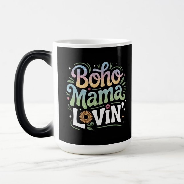 Boho Mamma Lovin Black Mugg (Vänster)