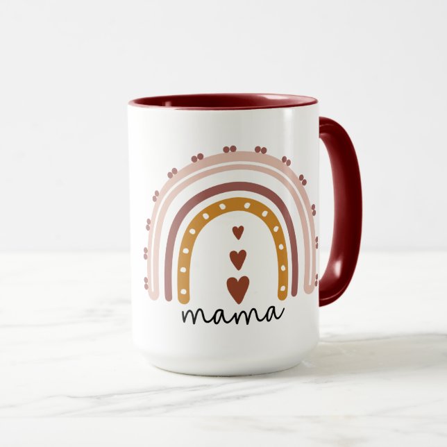 Boho Mamma Mugg för Gift till Mammor (Framsida höger)