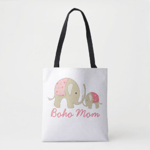 Boho Mamma, Rosa Elephant Tygkasse