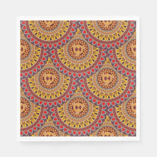 Boho mandala abstrakt mönster design pappersservett