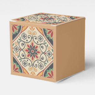 Boho Mandala Favor Box – Jordnära blommönster Presentaskar