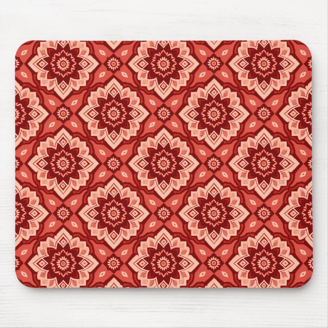 Boho Mandala Geometric-Blommönstret Musmatta (Framsidan)