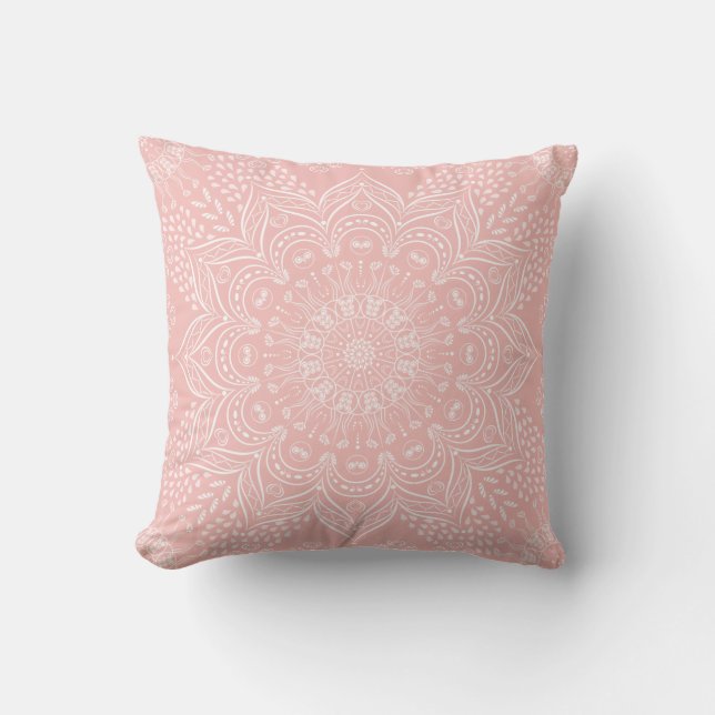 Boho Mandala Girly  Rosa Kudde (Framsida)