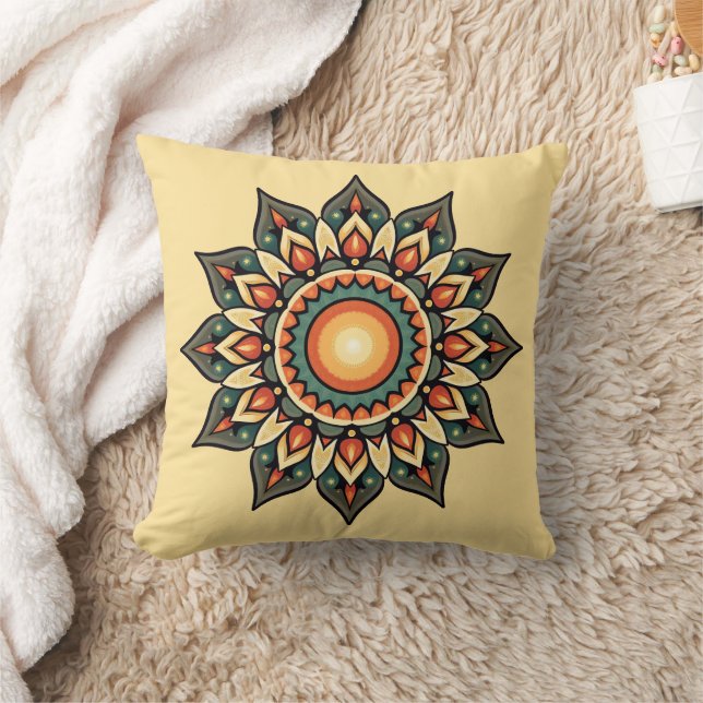 Boho Mandala Kudde (Filt)