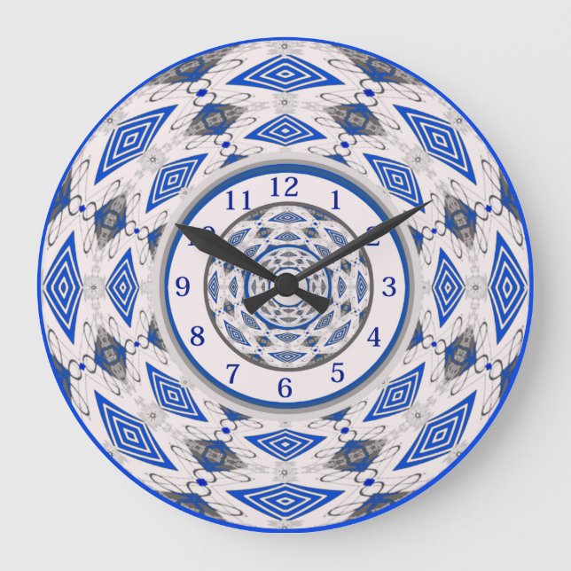 Boho Mandala Large Clock Stor Klocka (Framsida)