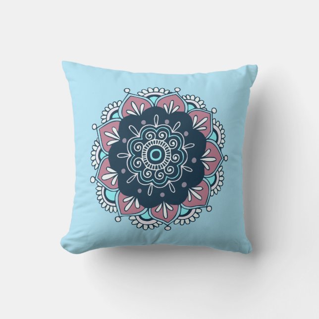Boho Mandala Reversible Dekorativ kudde (Framsida)