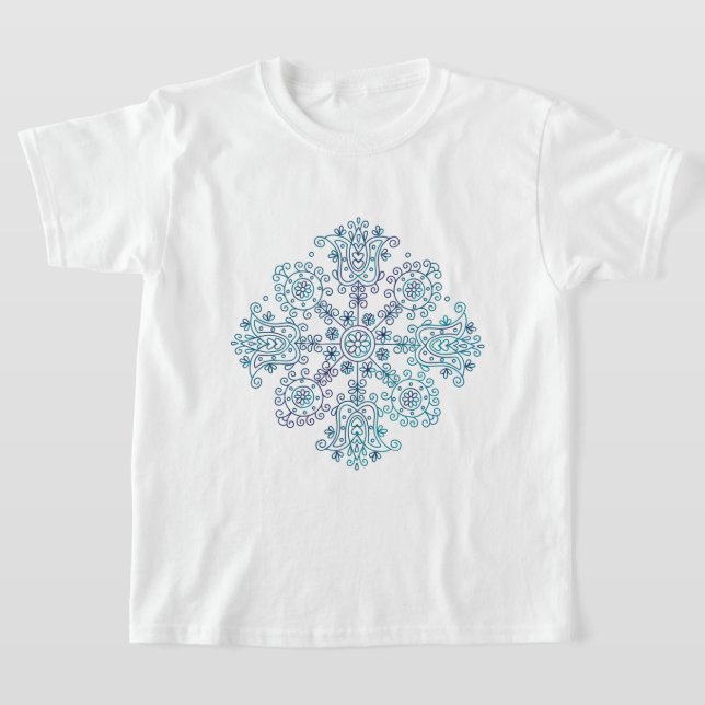 Boho Mandala T Shirt (Laydown)