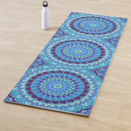 Boho Mandala Yoga Midnattsdrömmar Blå Träning