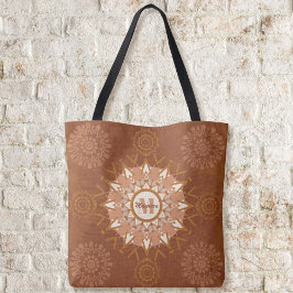 Boho Mandalas - Earthtones Tote Bag Tygkasse