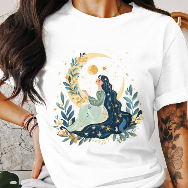 Boho Måne Maiden T-Shirt (Skapare uppladdad)