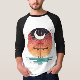 Boho Måne & Starry Rain T Shirt
