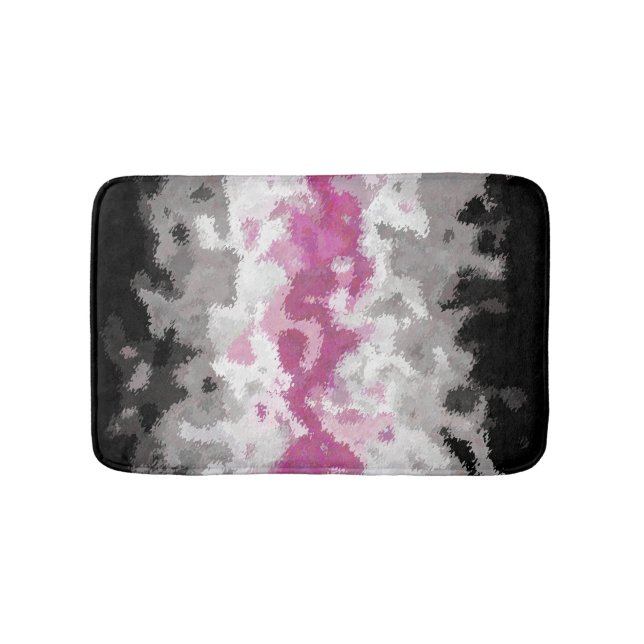 Boho marmorerad abstrakt Librafeminine stolthetsfl Badrumsmatta (Framsidan)