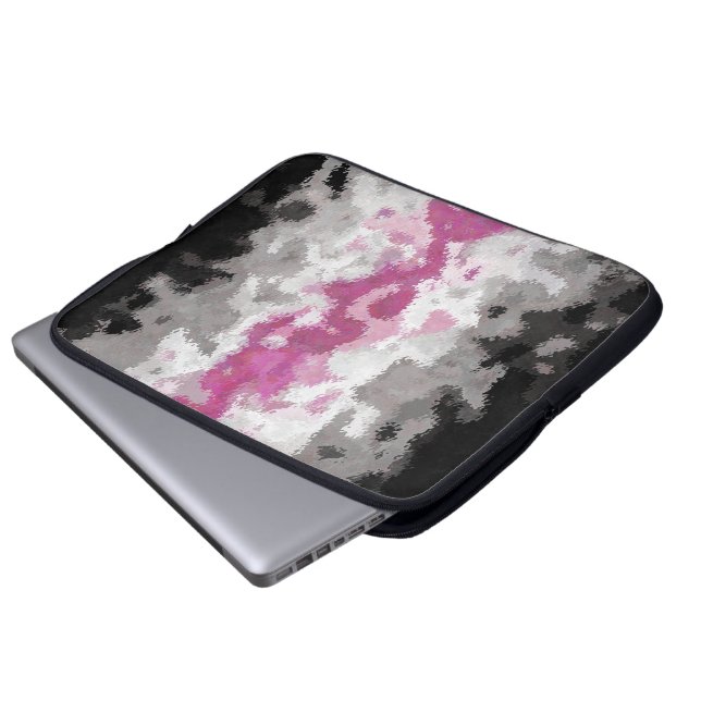 Boho marmorerad abstrakt Librafeminine stolthetsfl Laptop Fodral (Framre botten)