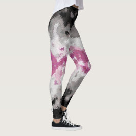 Boho marmorerad abstrakt Librafeminine stolthetsfl Leggings