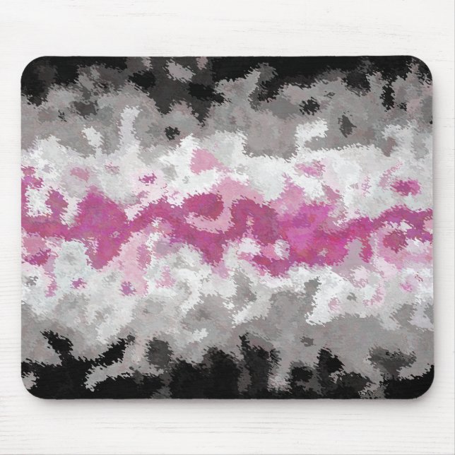Boho marmorerad abstrakt Librafeminine stolthetsfl Musmatta (Framsidan)