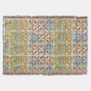 Boho marockanskt stilkast mysfilt