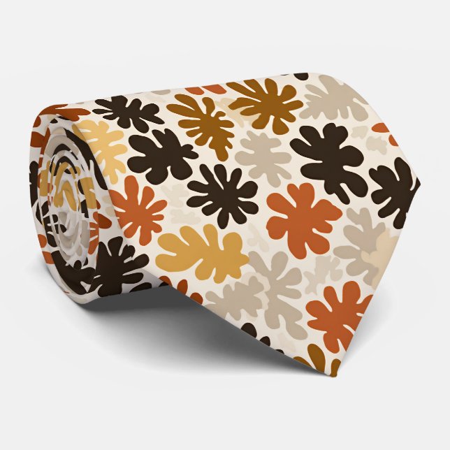 Boho Matisse Blommönster  Slips (Rullad)