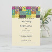Boho Maximalist Patchwork Quilt Bröllop