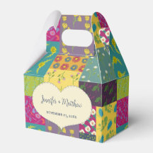 Boho Maximalist Patchwork Quilt Bröllop