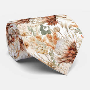 Boho Meadow Wildblommor Neck Tie Slips