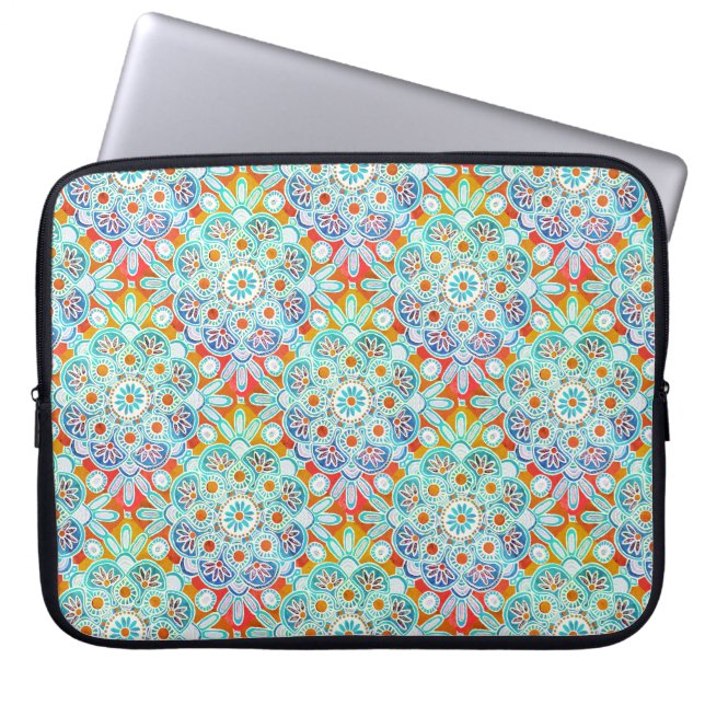 Boho Medallion Laptop sleeve (Framsidan)