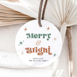 Boho Merry & Bright Jul Märkre Helgdag Gift Märkre Gåvor Etiketter