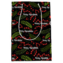 Boho merry och löv Papper julafton