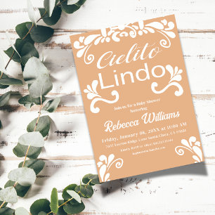 Boho Mexican Fiesta Cielito Lindo Baby Shower Inbjudningar