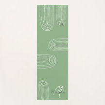 Boho Mid Century Chic Rainbow Monogrammed