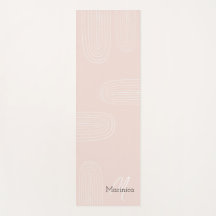 Boho Mid Century Chic Rainbow Monogrammed