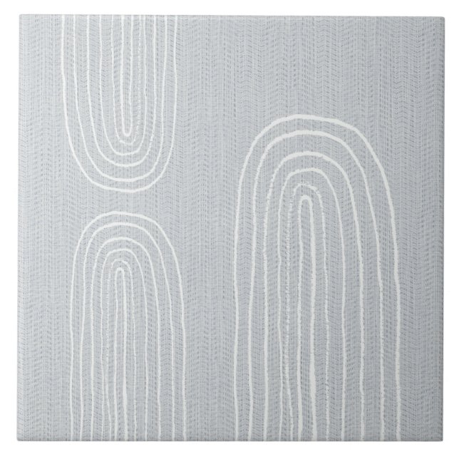 Boho Mid Century Chic Regnbåge Kakelplatta (Framsidan)