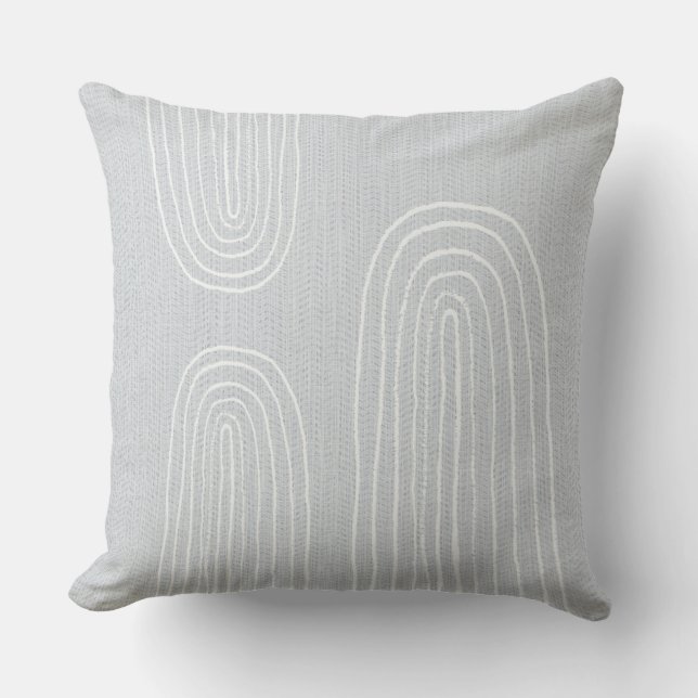 Boho Mid Century Chic Regnbåge Kudde (Framsida)