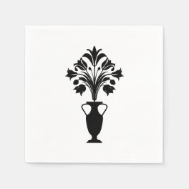 Boho Mid Century Flower Pot Pappersservett