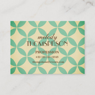 Boho Mid Century Modern Geometrical Art Visitkort